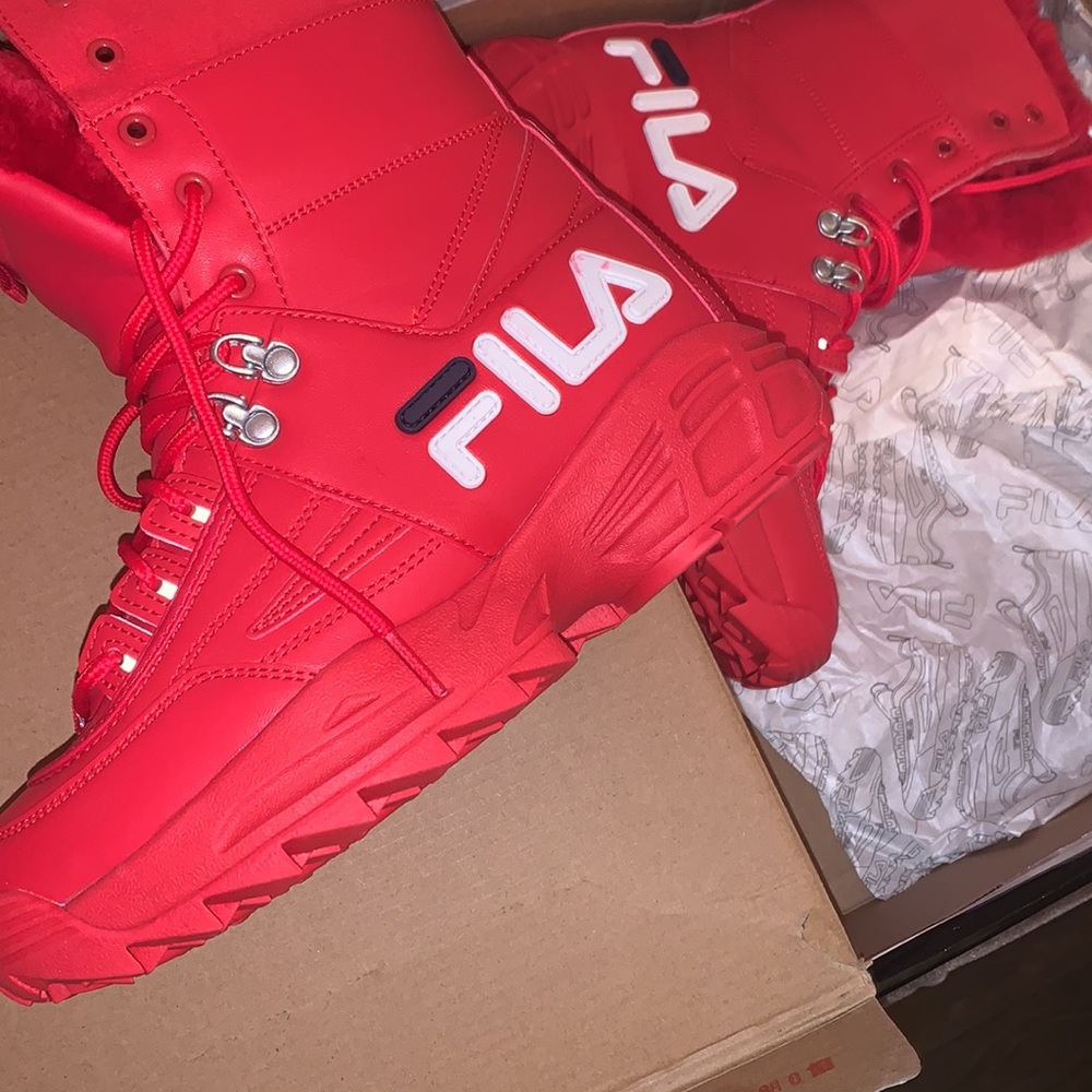 Fila Red Disruptor High Top Boot🥳❌ - Picture 7 of 8